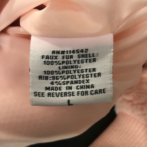 NEW Jou Jou Girls Sherpa Button Snap Front Jacket, Size Youth Large, Pink - Picture 4 of 5